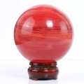 100mm Asia red quartz ball high quality feng shui home decoration ball preferred