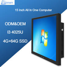 Faismars 15 inch Intel Core i3 4025U Low Power Consumption All In One PC Touch Screen Computer with Factory Price and Free Ship