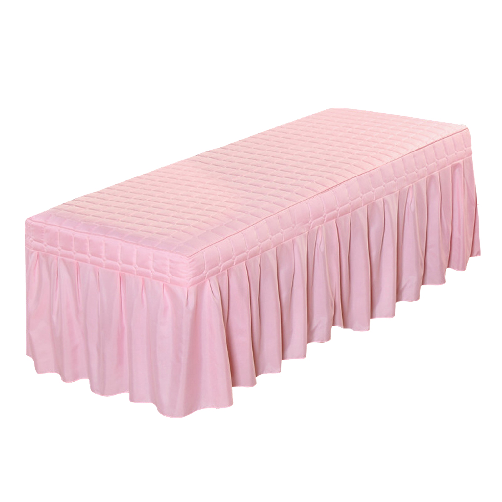 Cosmetic Beauty Massage Table Skirt Beauty Salon Bed Valance Sheet Cover with Face Breath Hole 4 Sizes Selective