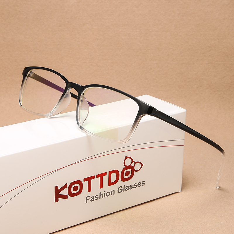 KOTTDO Vintage Square Prescription Eye Glasses Frames for Men Fashion Classic Plastic Eyeglasses Frames Women 2020