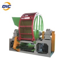 Double shafts recycle truck car tire shredder machine