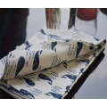 Tea Towel Reusable Kitchen Textile Tea Cloth Simple Napkins Whale Design Napkin Cotton&Linen Home Use Kitchen Towel 50x70cm NP31