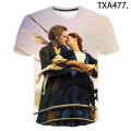 Titanic 3D Print T Shirt Men Women Children Summer Short Sleeve Love TV Titanic Fashion T-shirt Harajuku Boy Girl Cool Tops Tee