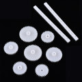 75 Kinds/Set Plastic Gear Gearbox Rack Pulley Belt Worm Gear Single Double Gear For Robot Toy DIY Tool Set Repair Tool Necessary