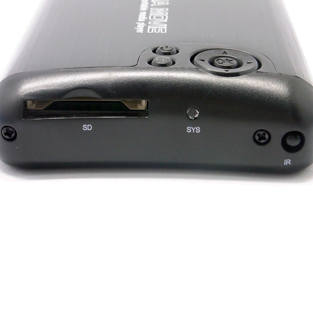 2.5"SATA Media Player Hdd player 1080P USB3.0 External Hdd Media Player With VGA SD Support MKV H.264 RMVB WMV HDD2506