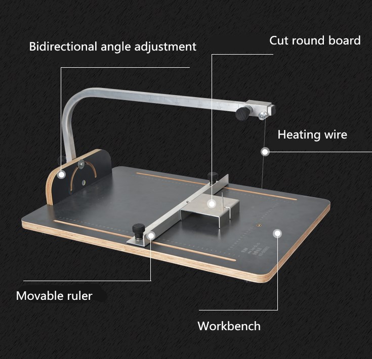 EPS foam pearl cotton pearl cotton XPS extruded board slotted splicing floor heating construction foam carving electric knife cu