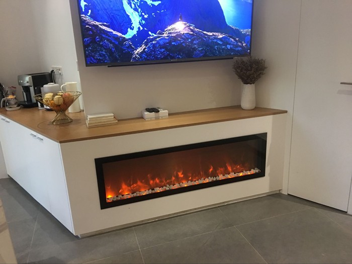 1500*400*200MM 220v-240v remote control no heating electric fireplace