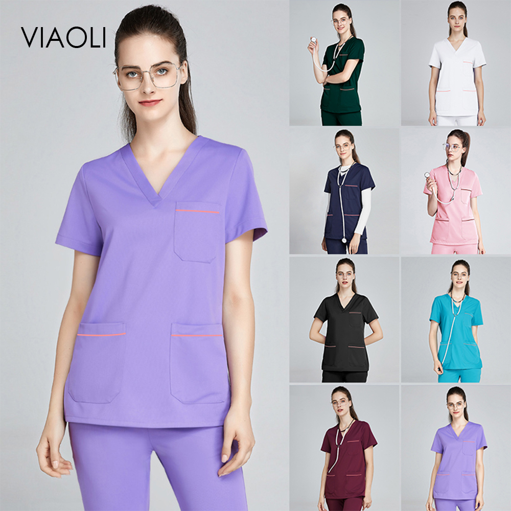 new High quality surgical uniform lab coat hospital nurse uniform beauty salon dentist clinic pharmacy pet veterinary uniform