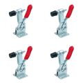 4 pcs Holding Capacity 220lbs(100Kg) Quick Release Vertical Type GH-201b Horizontal Toggle Clamp Hand Tool Set