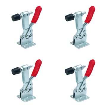 4 pcs Holding Capacity 220lbs(100Kg) Quick Release Vertical Type GH-201b Horizontal Toggle Clamp Hand Tool Set