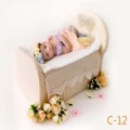 Newborn Photography Crib Accessories Auxiliary Props Bed Studio Newborn Shooting Station Photo Shoot Baby Photography Props Girl