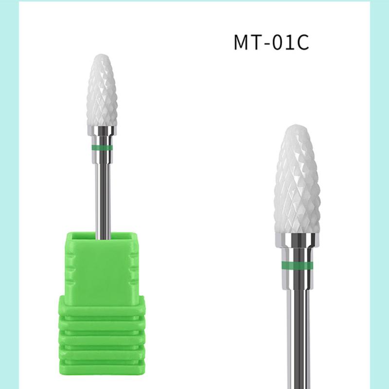 1pcs Manicure Ceramic Nail Drill Bits Milling Cutter Nail Files Buffers Equipment Ceramic Cutter For Nail Machine Accessories