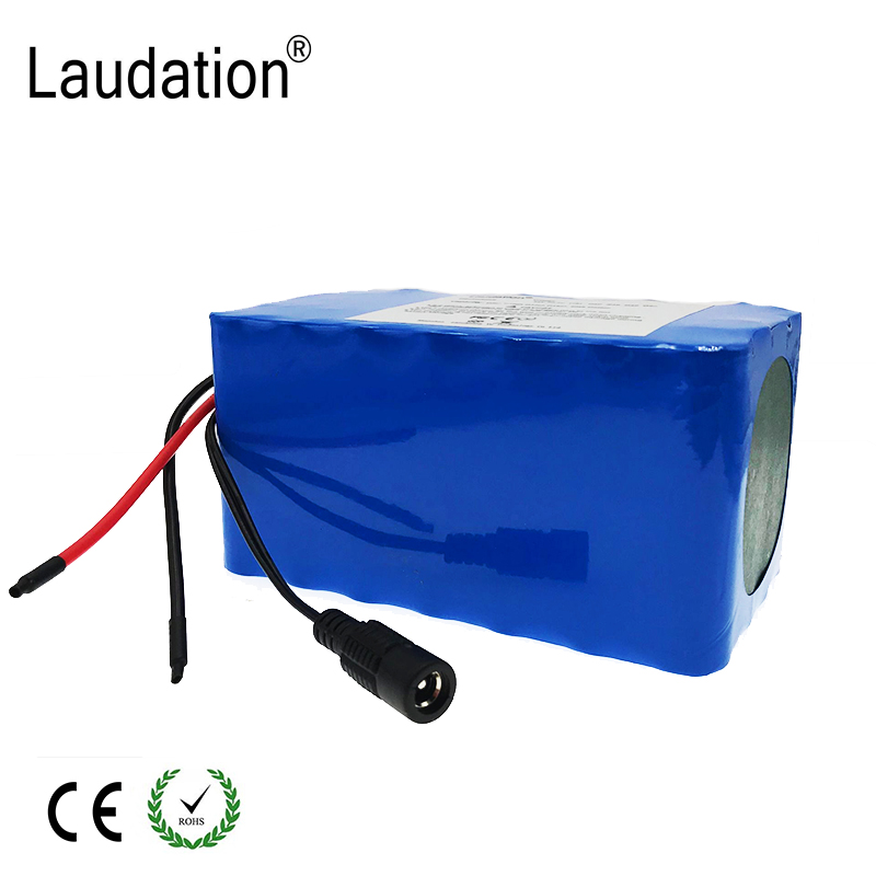 Laudation 24V 20ah Electric Bicycle Lithium Battery 24V 7S 6P 18650 Battery Pack For 250W 350W Electric Motorcycle With 25A BMS