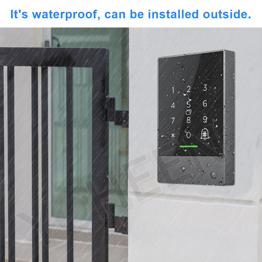 Bluetooth TTlock App Control Door Access Control System Card Reader, Smart Phone App Code RFID Card Door Access Control Keypad