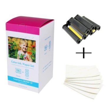 Compatible Canon KP-108IN 3 Color Ink 180 Sublimation Photo Paper 4*6