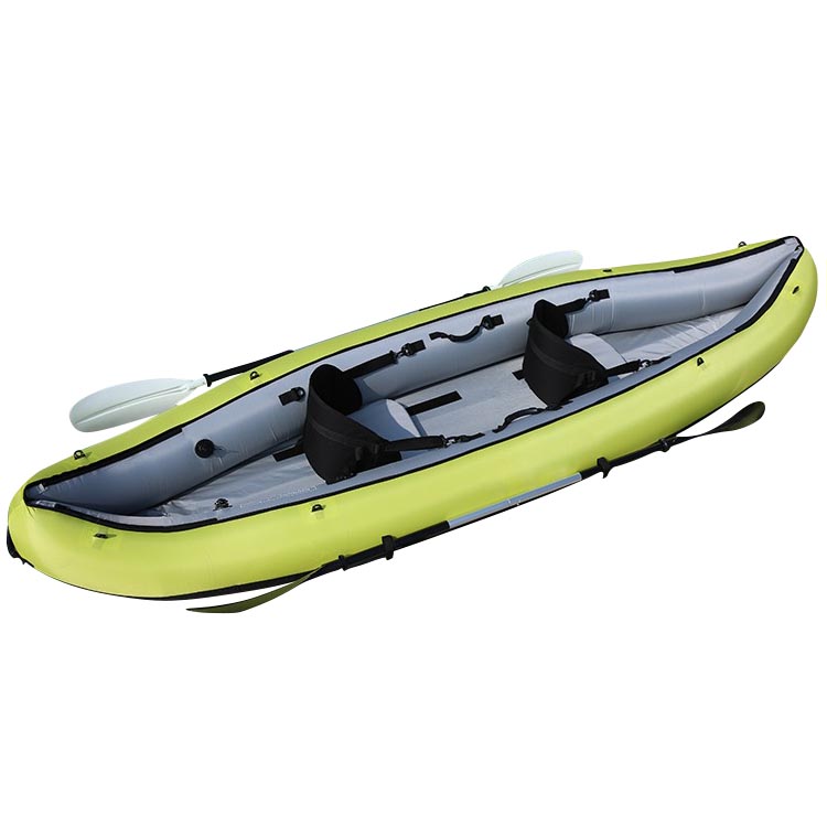 Plastic Double Inflatable Canoe Kayak 3 Person Kayak 2