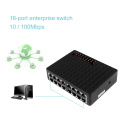 16 Ports 10/100Mbps Network Switch Fast Ethernet LAN RJ45 Vlan Hub Desktop PC Switcher With EU/US Adapter