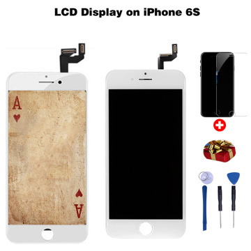 For IPhone 6 6s 7 Plus LCD Display AAA+LCD Display Touch Screen Cell Phone 4 5 5s Screen+Tempered Glass+Tool Kit+Protective Case