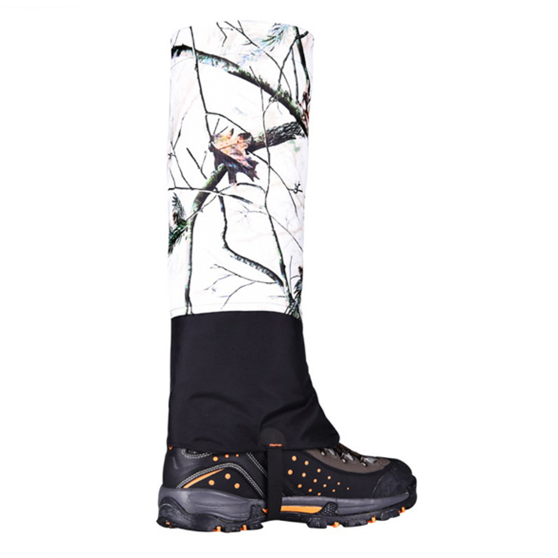 Climbing Leg Protector Camouflage Gaiters Walking Snowshoe Camping Mountaineering Hiking Trekking Waterproof Leg Cover Warmer