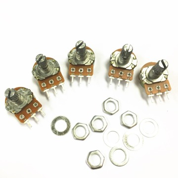 10PCS High Quality WH148 B200K Linear Potentiometer 15mm Shaft With Nuts And Washers Hot