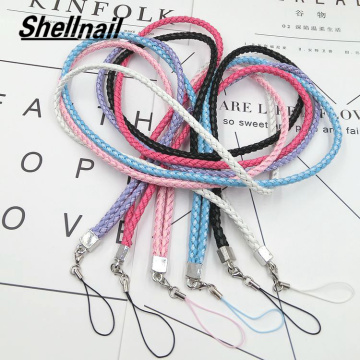 Shellnail Mobile Phone Straps For Camera Cell Phone IPod USB Mp3 Mp4 New Braided Rope Lanyard Sweater Chain Braided Neck Straps