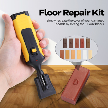 Laminate Repairing Kit Wax System Floor Worktop Sturdy Casing Chip Scratches Mending Tool Set Damaged Laminated Flooring Kitchen