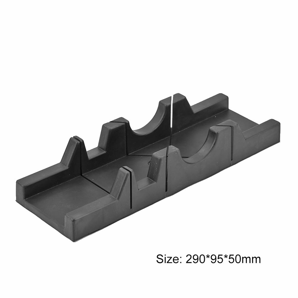 Woodworking Tools Cabinet Case Saw Box 0/45 Degree Angle Tile Wood Cutting Clamping Miter Saw Box Marcenaria Black