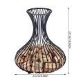 New Arrvials Decorative Metal Mesh Wine Cork Holder Basket Wine Stopper Placement Rack Storage Rack Furniture Bar