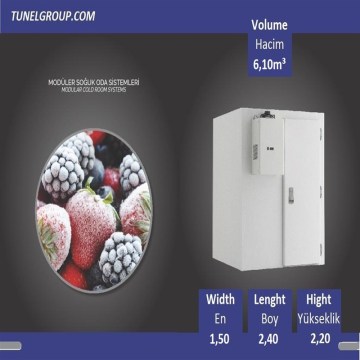 Tunel Group - Modular Cold Room (+5 / -5°C) 6,10m³ - Non-Shelves