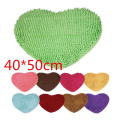 Love Heart Shaped Doormat Non-Slip Soft Microfiber Coral Fleece Bathroom Floor Area Rug For Living Room Mat Carpets Decor