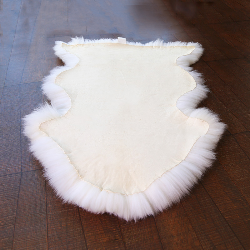 Fur Artificial Wool Carpet Washable Chair Mat Seat Pad Fluffy Rugs Hairy Soft Sheepskin Mat Living Room Area Rugs Decoration