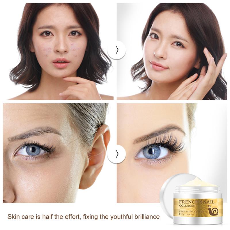 Snail Face Cream Hyaluronic Acid Anti-Wrinkle Anti-aging Wrinkles Moisturizing Whitening Day Night Cream Nourishing Skin Care