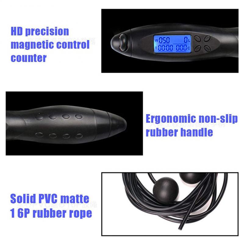 Rope Skipping Intelligent Electronic Counting Skipping Rope Weight Loss Fitness Equipment LCD Screen Indoor Fitness Equipment