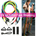 11pcs/set Pull Rope Fitness Exercises Resistance Bands Latex Tubes Body Training Workout band for home gym fitness equipment