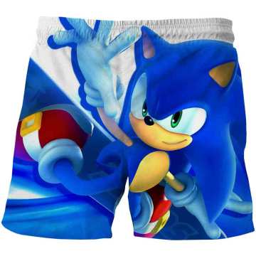 Boys Shorts 4-14Yrs Kids Sonic the Hedgehog Shorts Girl Children Summer hot sale Loose comfortable Shorts Casual polyester Pants