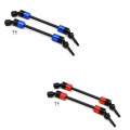 2Pcs Hard Steel CVD Universal Joint Drive Shaft Axle Upgrade Accessories for Traxxas 1/10 E-Revo Summit RC Car