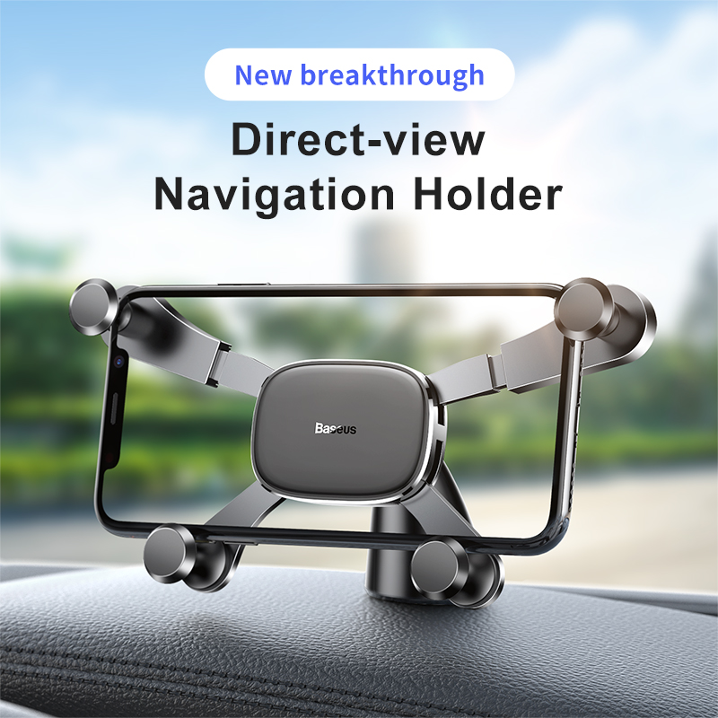 Baseus Dashboard Car Phone Holder For iPhone 11 X Samsung Huawei Xiaomi Gravity Car Holder For Phone In Car Mount Holder Stand