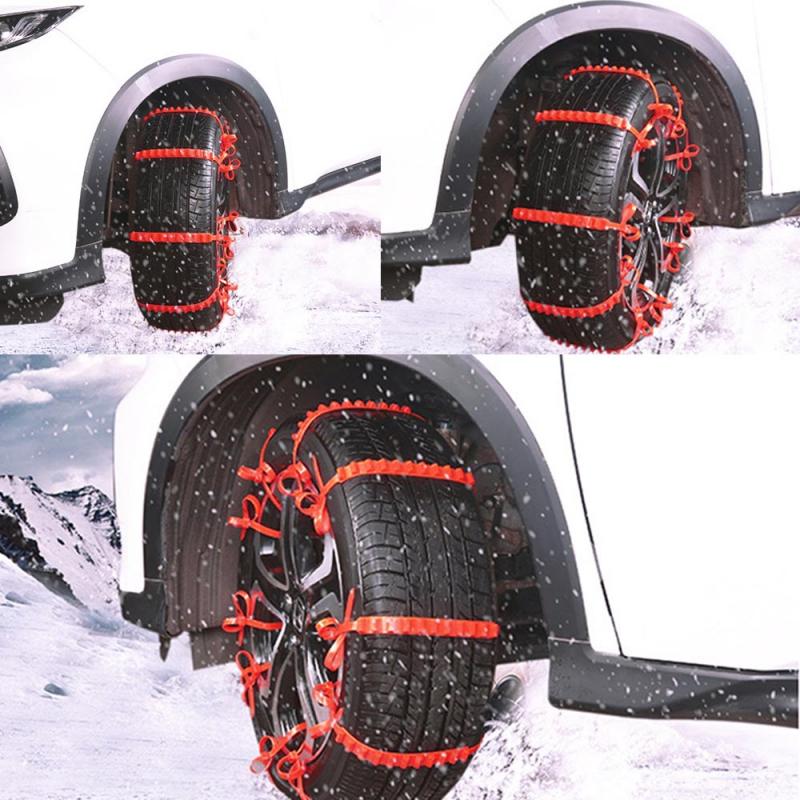 Universal nylon snow chain Anti-Slip Design Car SUV Plastic Winter Tyres Wheels Snow Chains Durable Car-Styling Snow Chains