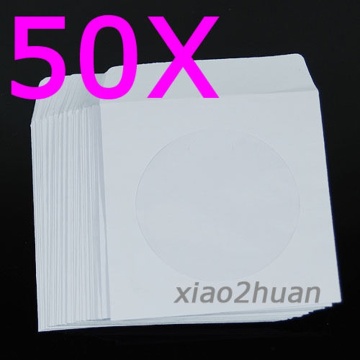 2019 New 50 PCS 5inch Paper CD DVD Flap Sleeves Case Cover Envelopes Intelligent Electronics