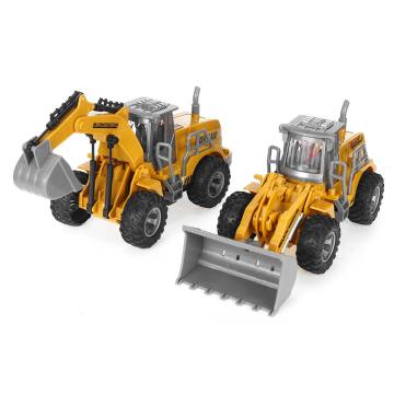 5 Channel 1:30 Rechargeable RC Excavator toy RC Engineering Car plastic Electronic Component Bulldozer For kids Christmas gift