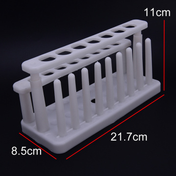 1pc Lab Test Tube Stand Shelf Plastic Test Tube Rack 15 Holes and 9 Pins Holder Support Burette Stand