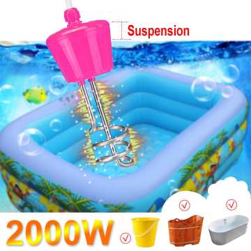 2000W Water Heater Element Boiler Bathtub Portable Suspension Electric Immersion for Inflatable Tub Travel Camping swimming pool