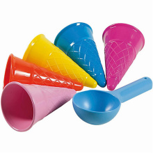 5 Pcs/Lot Cute Ice Cream Cone Scoop Sets Beach Toys Sand Toy For Kids Children Educational Montessori Summer Play Set Game Gifts