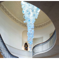 Large crystal chandeliers for hotel lobby