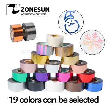ZONESUN 3cm Gold Silver Foil Rolls Leather Paper Hot Foil Stamping Paper Heat Transfer Anodized Gilded Paper