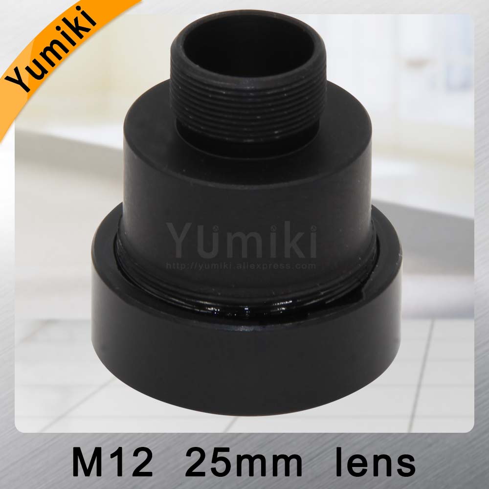 Yumiki CCTV lens 25mm M12*0.5 14degree 1/3" F1.2 CCTV MTV Board Lens For Security CCTV Camera