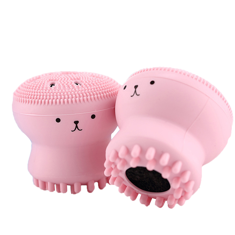 1PC Octopus Silicone Face Cleansing Brush Facial Cleanser Pore Cleaner Exfoliator Face Deep Pore Cleansing Brush Skin Care TSLM2