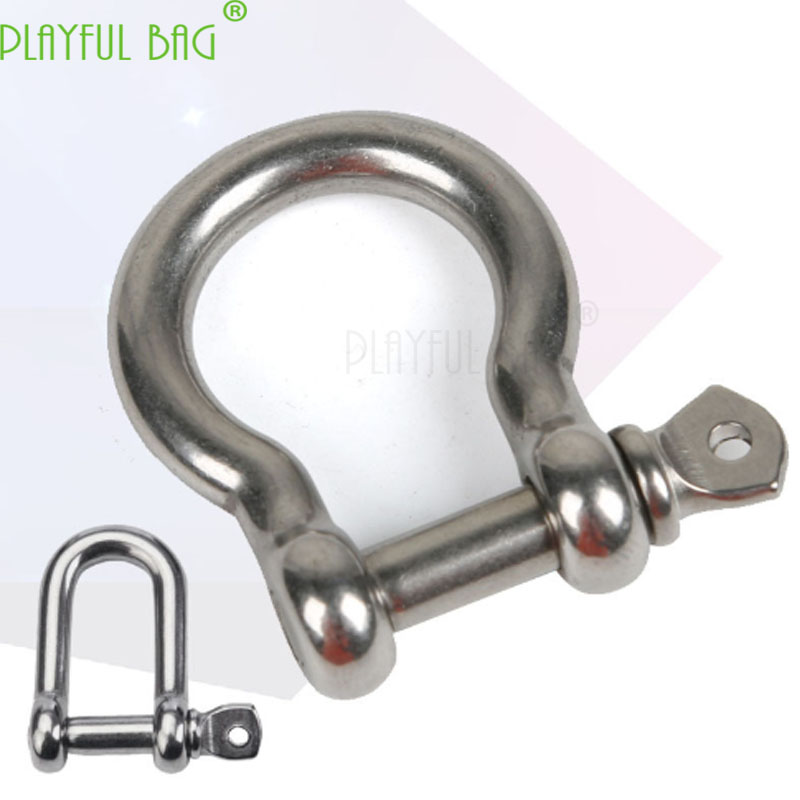 Outdoor climbing metal steel buckle hoisting main lock safety lock fast mountaineering buckle connection ring ZL34