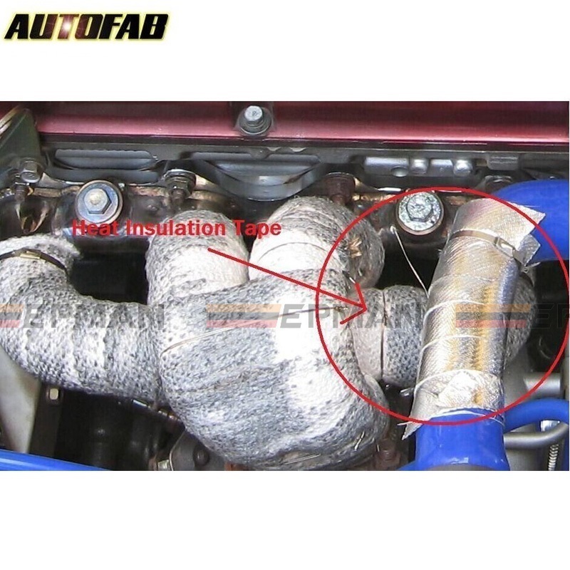 Exhaust Header Turbo Manfold Pipe Aluminum Heat Shield Wrap Tape For Honda S2000 AP1 F20C F22C 00-05 AF-WR11BDJ