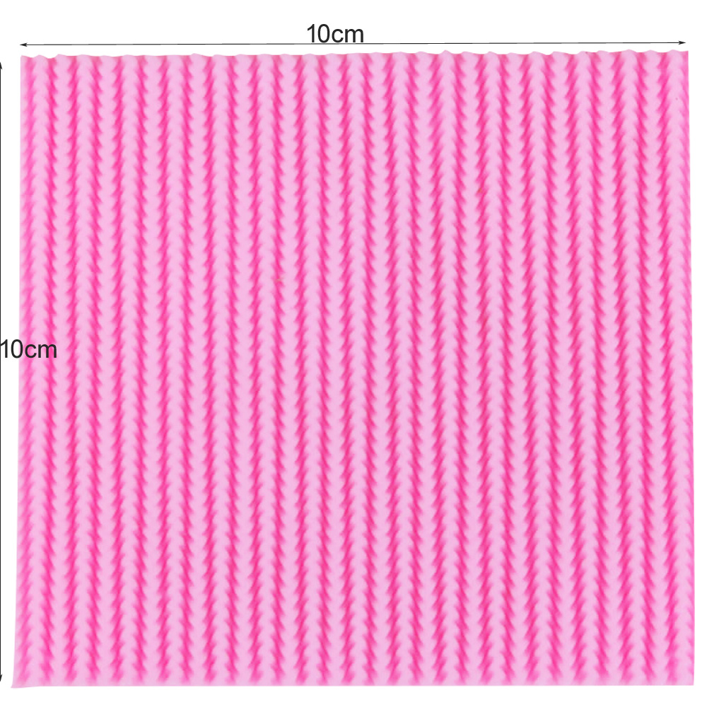 M479 Silicone Mold DIY Needle knitting wool texture lace Fondant Cake tools Decorating Polymer Clay Resin Candy